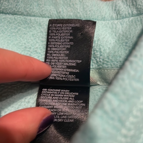 North Face Light Blue Quarter‎ Zip - Picture 7 of 8